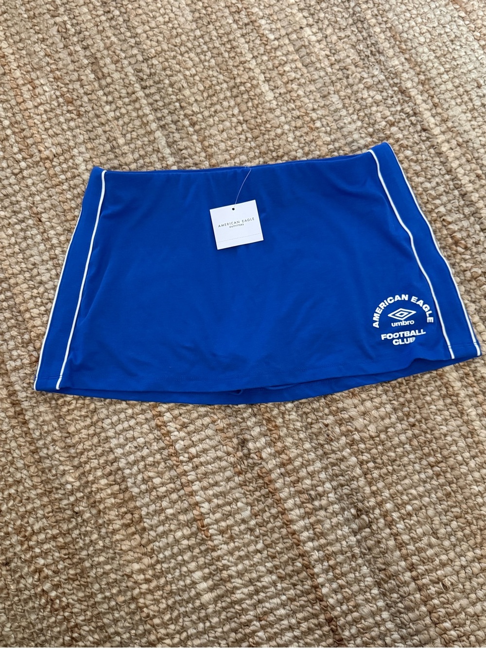 American Eagle Outfitters Royal Blue Athletic Skort with White Piping